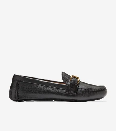 Cole Haan Women's Eileen Buckle Drivers - Black Size 9.5