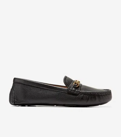 Cole Haan Women's Emeryn Horsebit Driving Shoes - Black Size 10