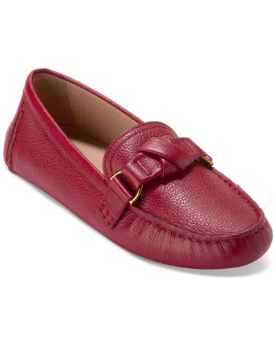 Cole Haan Women's Emmie Knot Driver Moccasins In Rio Red Leather