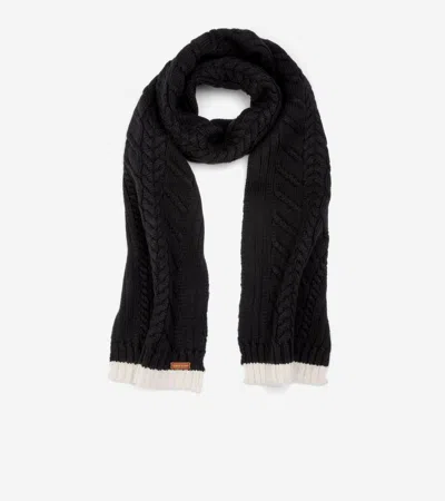 Cole Haan Women's Essential Rib Scarf - Black