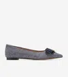 Cole Haan Women's Felicia Bow Ballets - Blue Size 8.5 In Blue