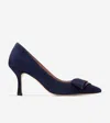 Cole Haan Felicia Bow Pointed Toe Pump In Blue