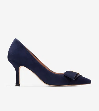 COLE HAAN COLE HAAN WOMEN'S FELICIA BOW PUMPS - BLUE SIZE 9.5