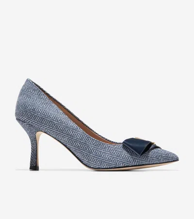 COLE HAAN COLE HAAN WOMEN'S FELICIA BOW PUMPS - BLUE SIZE 9.5