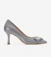 Cole Haan Felicia Bow Pointed Toe Pump In Gray
