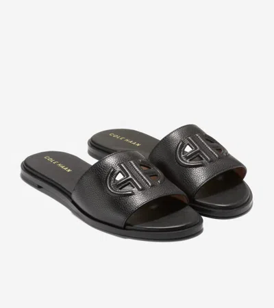 Cole Haan Women's Flynn Logo Slide Sandals In Black