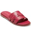 Cole Haan Flynn Slide Sandal In Rio Red Leather