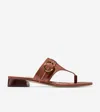 Cole Haan Women's Gayle Thong Flat Sandals In Brown