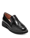 Cole Haan Women's Geneva Slip On Penny Loafer Flats In Black Box