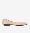 Cole Haan Women's Georgie Ballet Flats - Beige Size 9.5 In Neutral