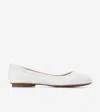 Cole Haan Women's Georgie Ballet Flats - White Size 7.5 In White
