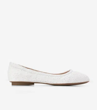 Cole Haan Women's Georgie Ballet Flats - White Size 7.5
