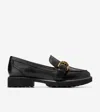 Cole Haan Women's Giana Buckle Loafers - Black Size 7 In Black