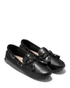 Cole Haan Women's Gissella Boat Shoe Loafers In Black Leather