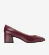 Cole Haan Women's Go-to Shayla Block Heel Pumps - Red Size 9 In Red