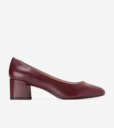Cole Haan Women's Go-to Shayla Block Heel Pumps - Red Size 9