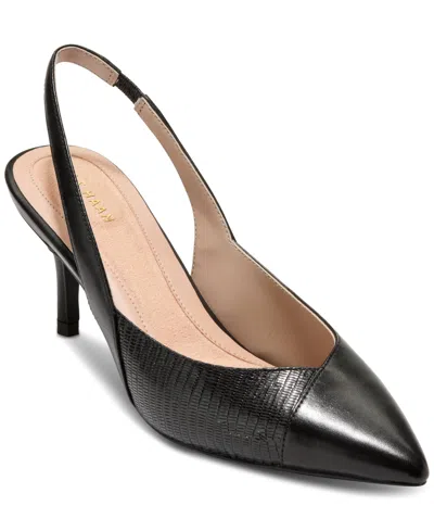 Cole Haan Women's Go-to Slingback Pumps In Black Lizard