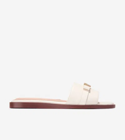 Cole Haan Women's Go-to Emalia Slide Bow Sandals - White Size 8.5