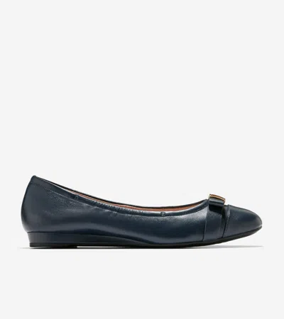 Cole Haan Women's Go-to Tova Bow Ballet Flats - Blue Size 10