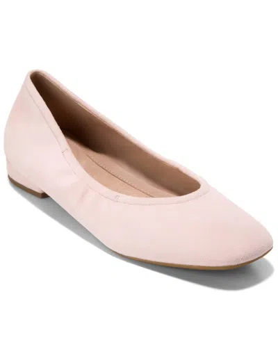 Cole Haan Women's Go-to Valinda Ballets Slip-on Flats In Pale Lilac Suede