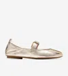 Cole Haan Women's Graclyn Mary Jane Ballet Flats - Gold Size 8 In Neutral