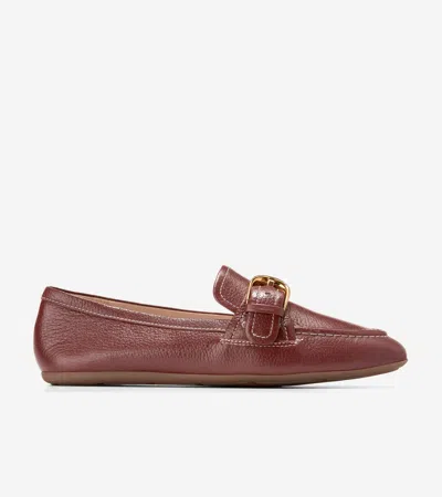 Cole Haan Women's Grand Ambition Alette Buckle Loafers - Brown Size 5.5