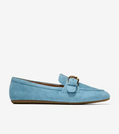 Cole Haan Women's Grand Ambition Alette Buckle Loafers - Medium Blue Size 9