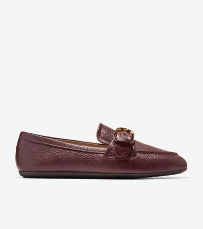 Cole Haan Women's Grand Ambition Alette Buckle Loafers - Red Size 10