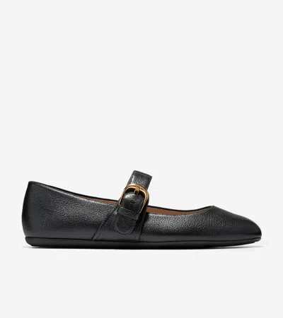Cole Haan Women's Grand Ambition Alissa Mary Jane Ballet Flats - Black Size 10