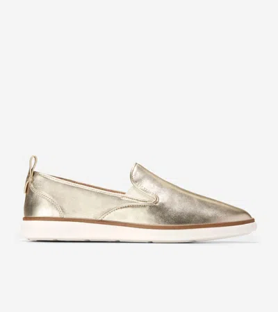 Cole Haan Women's Grand Ambition Galena Loafers - Gold Size 8