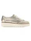 Cole Haan Women's Grand City Platform Oxfords In Metallic