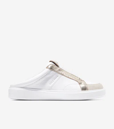 Cole Haan Women's Grand Crosscourt Coaster Mule Sneakers - White Size 7.5 In Animal Print