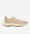 Cole Haan Women's Grand Crosscourt Elda Knit Running Shoes - Beige Size 9.5 In Nude