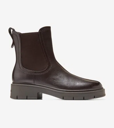 Cole Haan Women's Grand Flex Fenella Chelsea Waterproof Booties - Brown Size 10