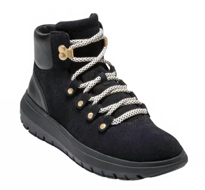 Cole Haan Women's Grand Raelyn Waterproof Hiking Boots In Black