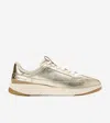 Cole Haan Women's Grandprø All Day Court Leather Sneaker - Gold Size 8 In Gold