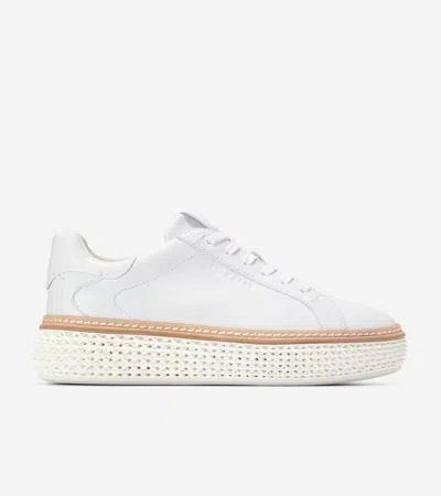 Cole Haan Women's Grandprø Court Skyweave Sneakers - White Size 9