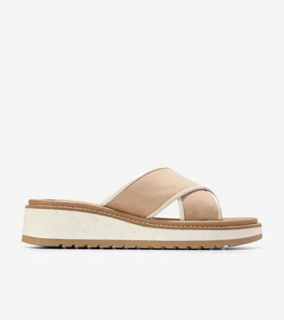 Cole Haan Women's Grandprø Daylin Slides - Beige Size 9