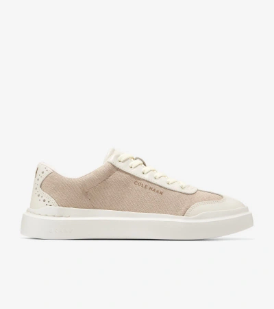 Cole Haan Women's Grandprø Rally Canvas T-toe In Sandollar Canvas-ivory