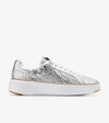 Cole Haan Women's Grandpro Topspin Sneakers In Silver Genevieve Weave-optic White
