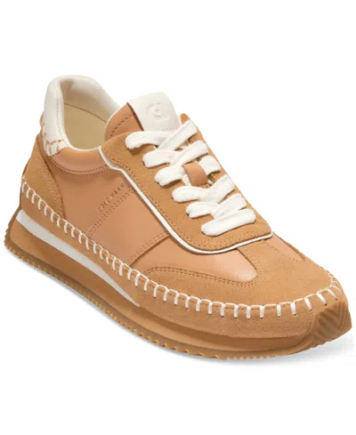 Cole Haan Women's Grandpro Premier Runner Sneakers In Biscuit,suede,ivory