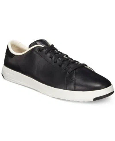 Cole Haan Women's Grandpro Leather Sneakers In Black-optic White