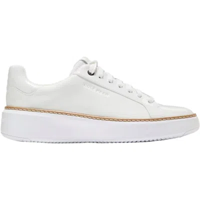 Cole Haan Women's Grandpro Topspin Sneaker In White Patent