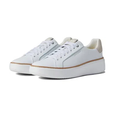 Cole Haan Women's Grandpro Topspin Sneaker In White/dove Leather