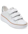 Cole Haan Grandpro Topspin Strap Sneaker In Optic White,silver
