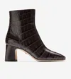 Cole Haan Catlyn Bootie In Chocolate Croc Print