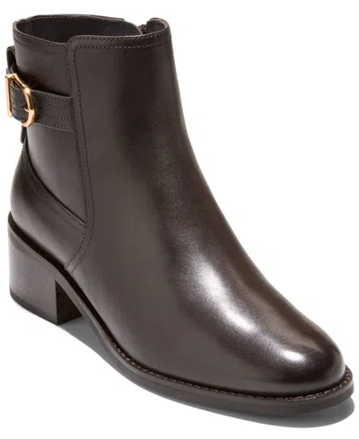 Cole Haan Women's Haddie Full-zip Buckle Ankle Booties In Brown