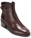 Cole Haan Hanover Buckle Leather Bootie In Brown