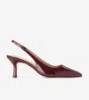 Cole Haan Hansell Slingback Pointed Toe Pump In Burgundy