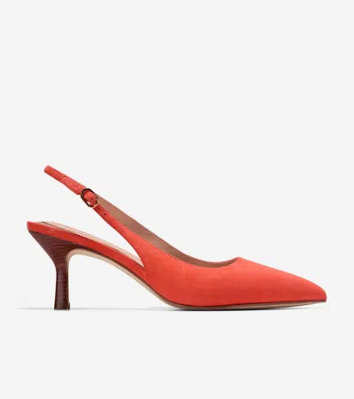 Cole Haan Women's Hansell Slingback Pumps - Orange Size 8.5 In Red